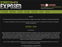 Tablet Screenshot of militarymenexposed.com